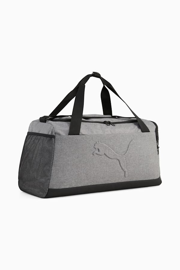 PUMA Buzz Heather 35L Small Sports Bag, Medium Gray Heather, extralarge