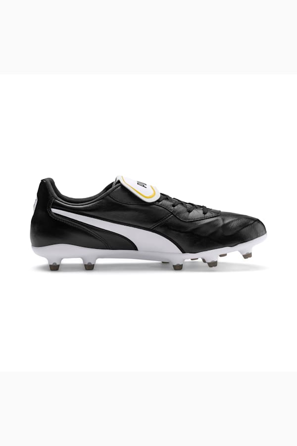 KING Top FG Football Boots, Puma Black-Puma White, extralarge