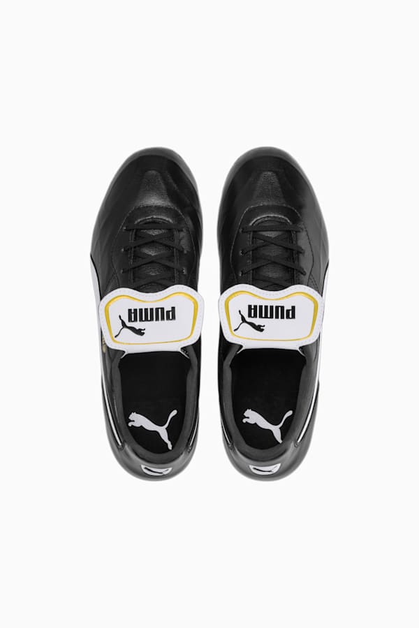 KING Top FG Football Boots, Puma Black-Puma White, extralarge