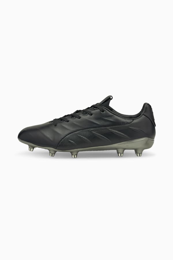 KING Platinum 21 FG/AG Men's Football Boots, Puma Black-Puma Black, extralarge