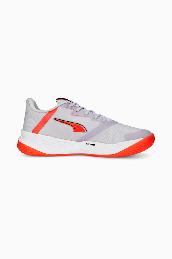 Accelerate Turbo Nitro II W+ Indoor Sports Shoes, Spring Lavender-Red Blast-PUMA White, extralarge