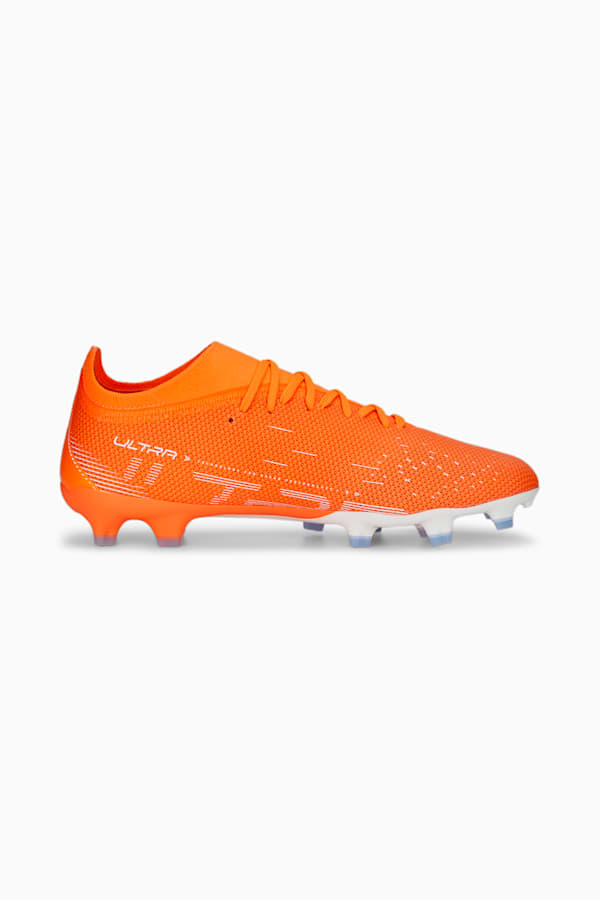 ULTRA Match FG/AG Football Boots Men, Ultra Orange-PUMA White-Blue Glimmer, extralarge-DFA