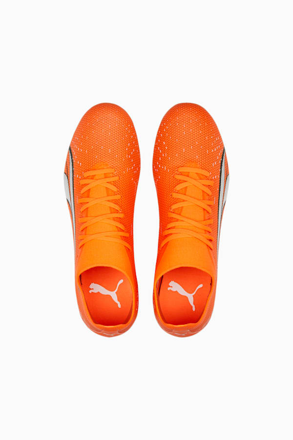 ULTRA Match FG/AG Football Boots Men, Ultra Orange-PUMA White-Blue Glimmer, extralarge-DFA