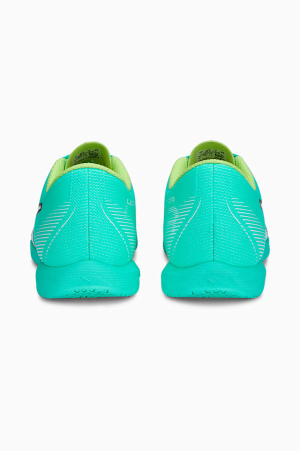 ULTRA Play IT Football Boots Youth, Electric Peppermint-PUMA White-Fast Yellow, extralarge