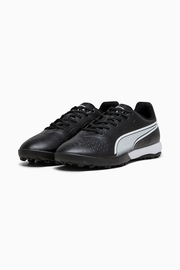 KING MATCH TT Football Boots, PUMA Black-PUMA White, extralarge