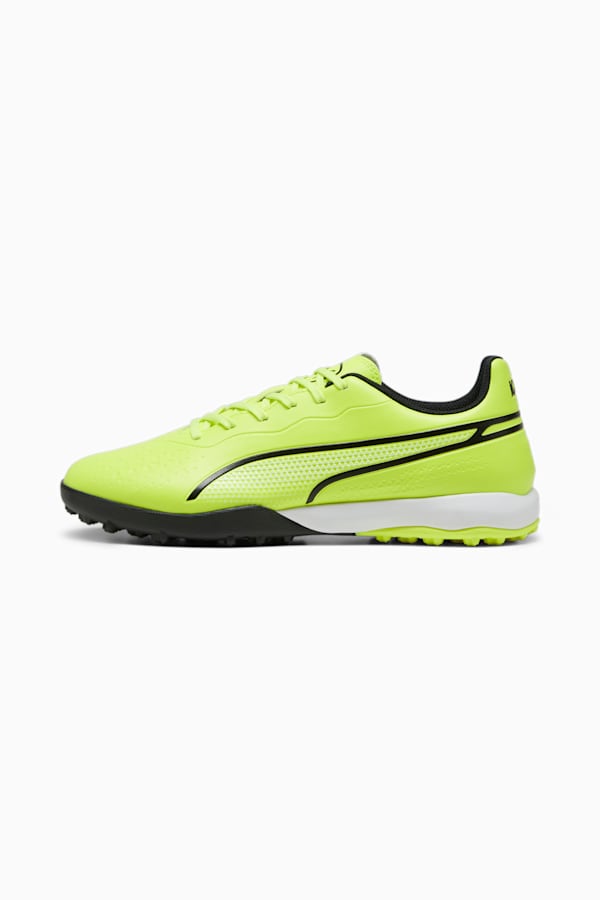 KING MATCH TT Football Boots Unisex, Electric Lime-PUMA Black, extralarge
