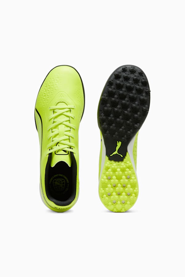 KING MATCH TT Football Boots Unisex, Electric Lime-PUMA Black, extralarge