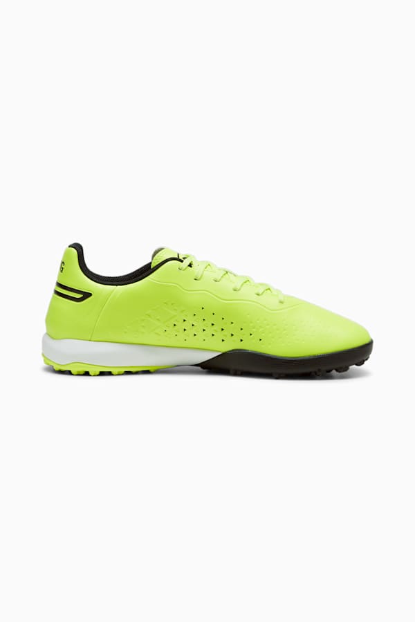 KING MATCH TT Football Boots, Electric Lime-PUMA Black, extralarge