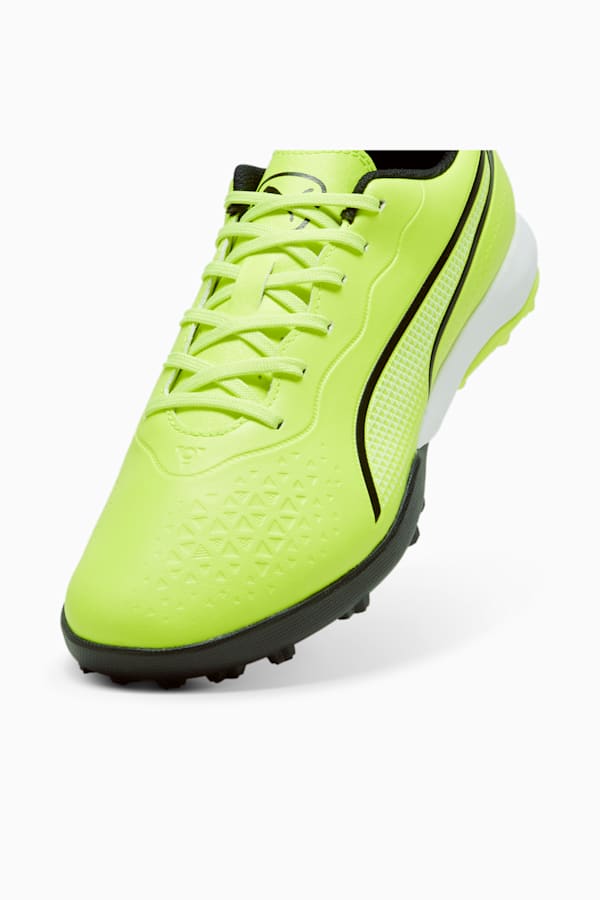 KING MATCH TT Football Boots Unisex, Electric Lime-PUMA Black, extralarge