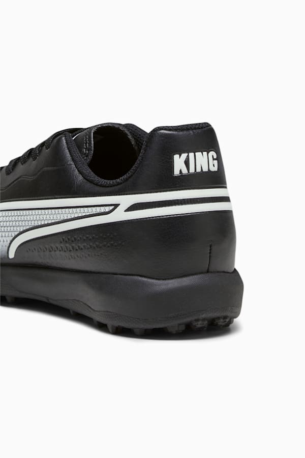 KING MATCH TT Youth Football Boots, PUMA Black-PUMA White, extralarge-DFA