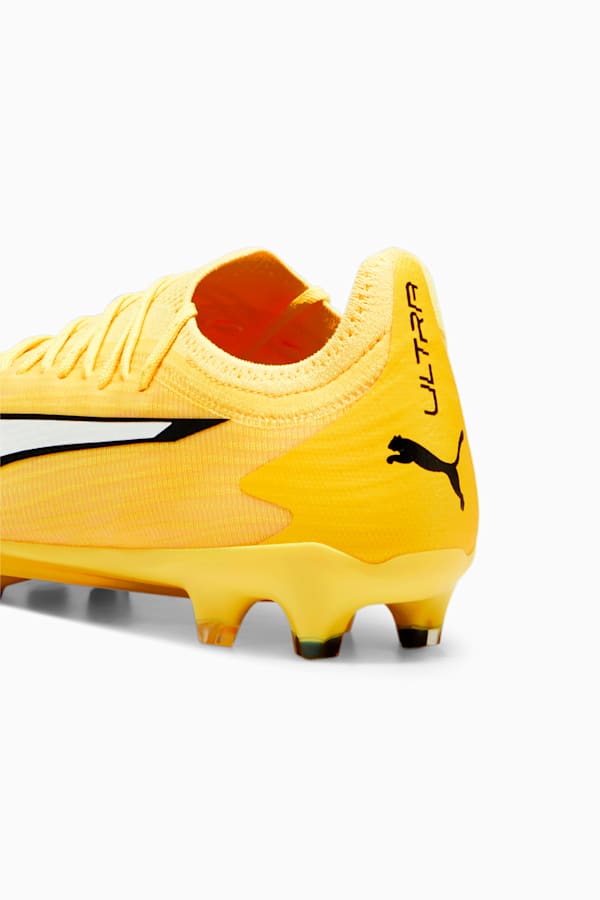 ULTRA ULTIMATE FG/AG Football Boots, Yellow Blaze-PUMA White-PUMA Black, extralarge