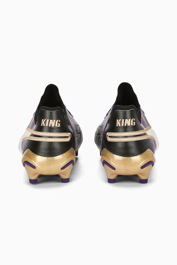 KING ULTIMATE Elements Football Boots, PUMA Black-PUMA Gold-Team Violet, extralarge