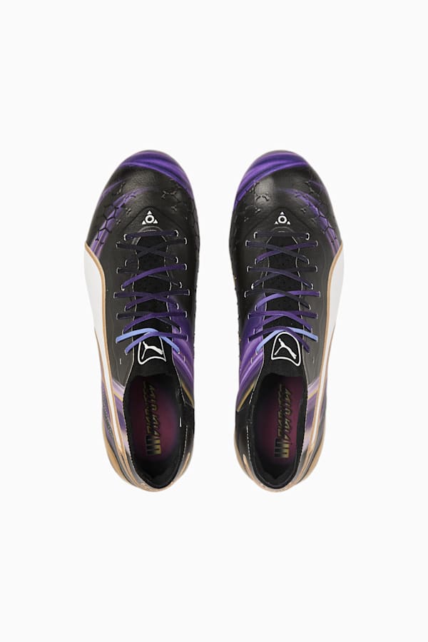 KING ULTIMATE Elements Football Boots, PUMA Black-PUMA Gold-Team Violet, extralarge