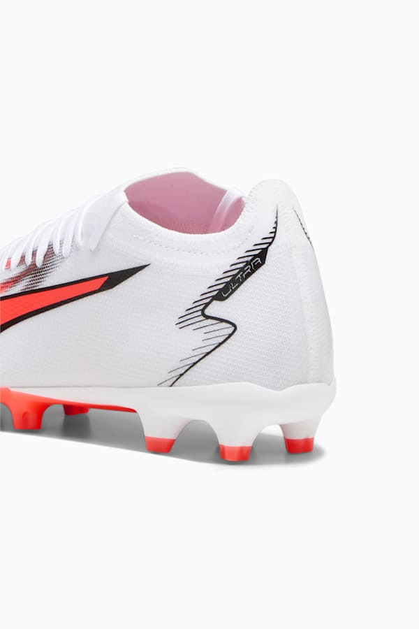 ULTRA MATCH FG/AG Football Boots, PUMA White-PUMA Black-Fire Orchid, extralarge