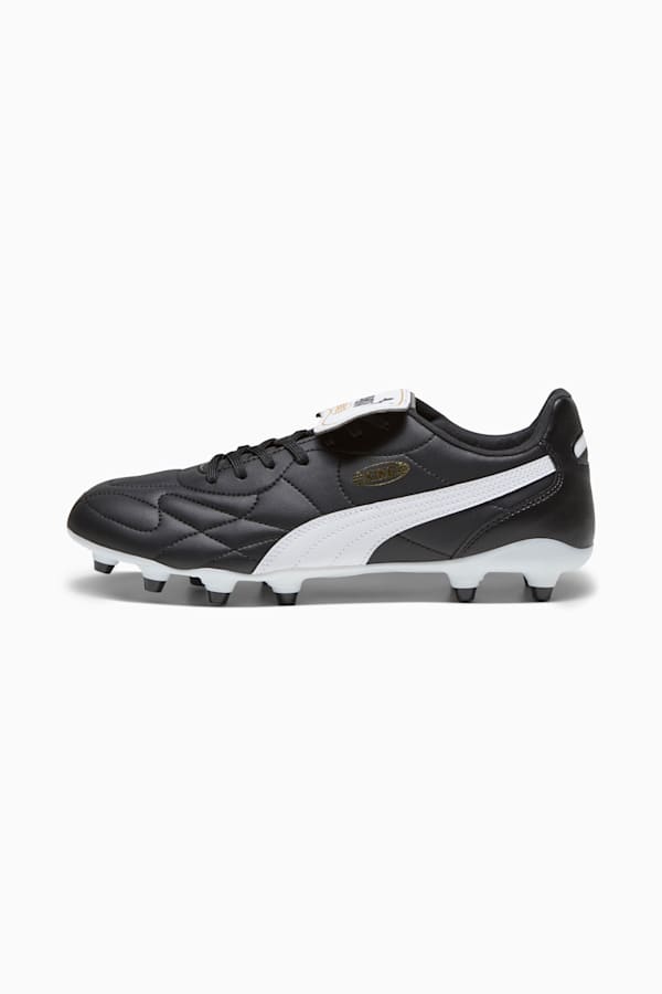 KING TOP FG/AG Football Boots, PUMA Black-PUMA White-PUMA Gold, extralarge