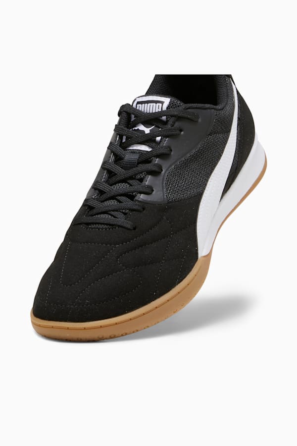 KING TOP IT Football Boots Unisex, PUMA Black-PUMA White-PUMA Gold, extralarge-GBR