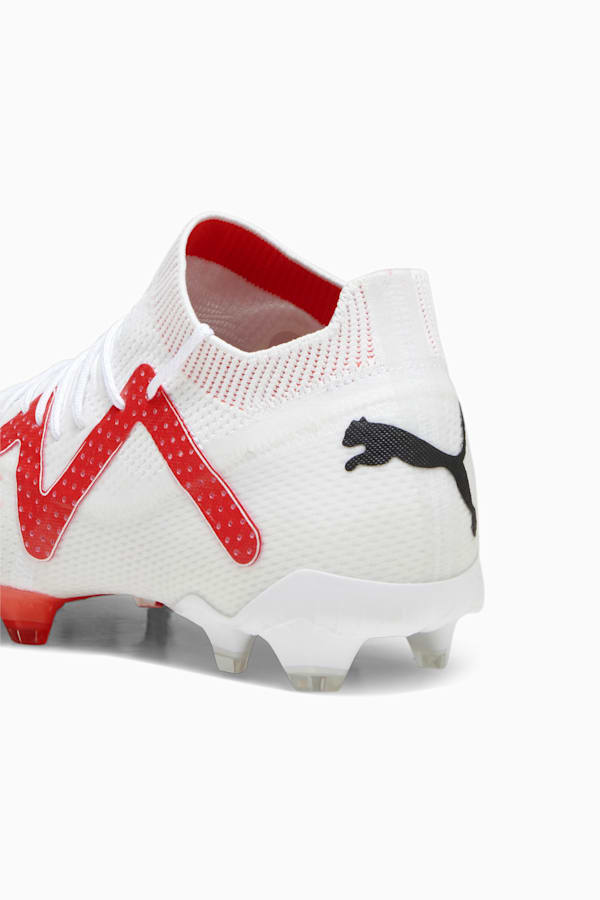 FUTURE ULTIMATE FG/AG Men's Football Boots, PUMA White-PUMA Black-Fire Orchid, extralarge