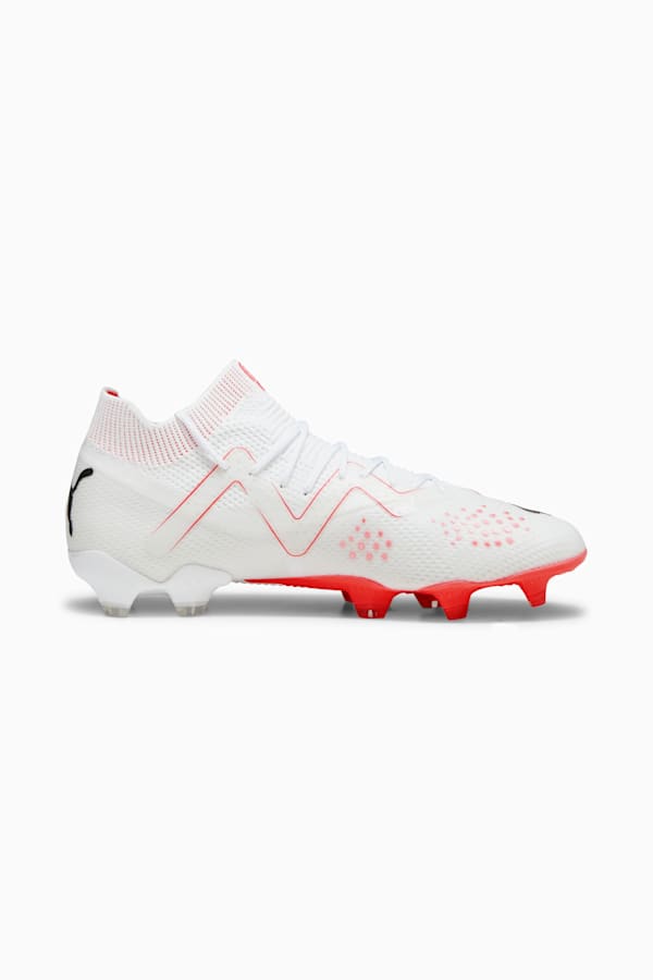 FUTURE ULTIMATE FG/AG Men's Football Boots, PUMA White-PUMA Black-Fire Orchid, extralarge