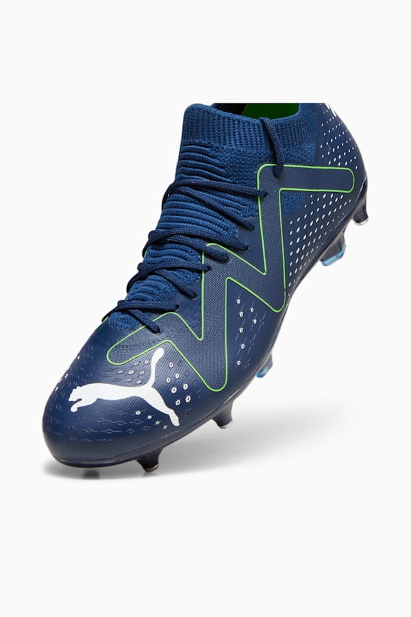 FUTURE MATCH MxSG Men's Football Boots, Persian Blue-PUMA White-Pro Green, extralarge