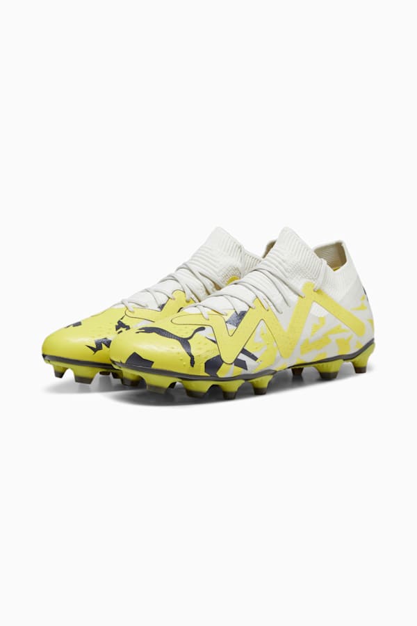 FUTURE MATCH FG/AG Men's Football Boots, Sedate Gray-Asphalt-Yellow Blaze, extralarge-GBR