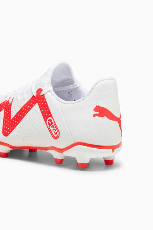 FUTURE PLAY FG/AG Men's Football Boots, PUMA White-Fire Orchid, extralarge