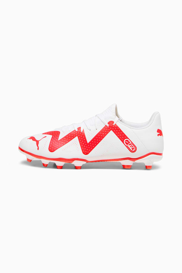 FUTURE PLAY FG/AG Men's Football Boots, PUMA White-Fire Orchid, extralarge