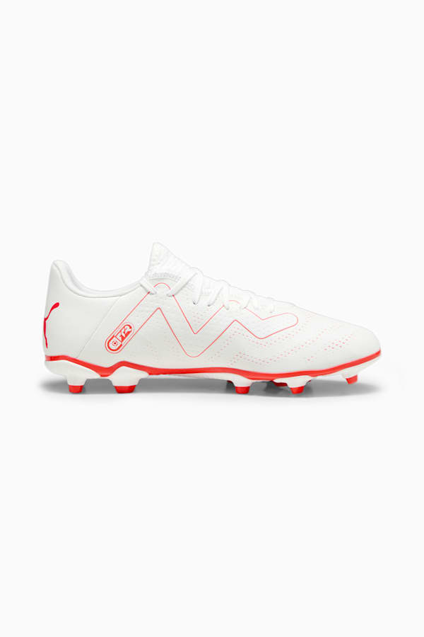 FUTURE PLAY FG/AG Men's Football Boots, PUMA White-Fire Orchid, extralarge