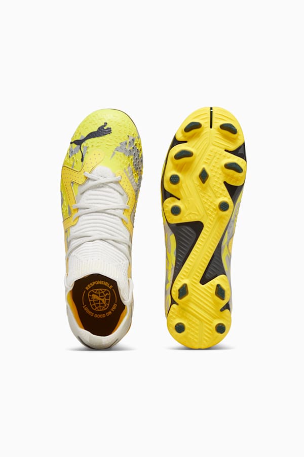 FUTURE PRO FG/AG Youth Football Boots, Sedate Gray-Asphalt-Yellow Blaze, extralarge-GBR