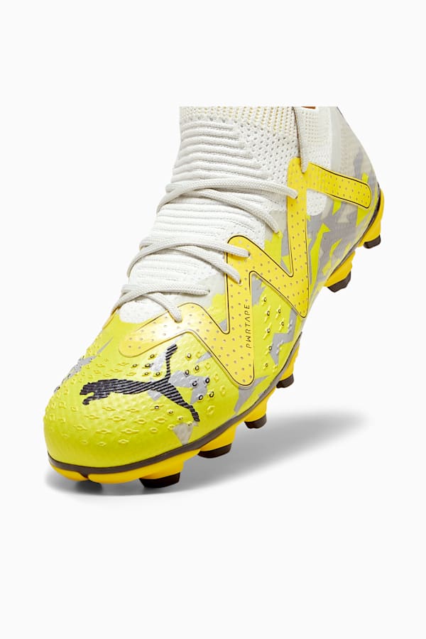 FUTURE PRO FG/AG Youth Football Boots, Sedate Gray-Asphalt-Yellow Blaze, extralarge-GBR