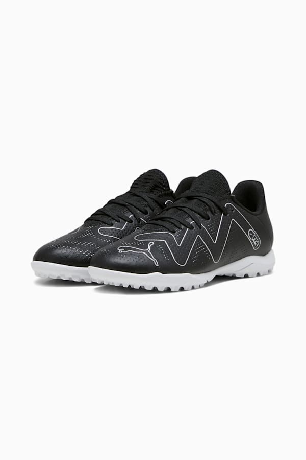 FUTURE PLAY TT Youth Football Boots, PUMA Black-PUMA Silver, extralarge