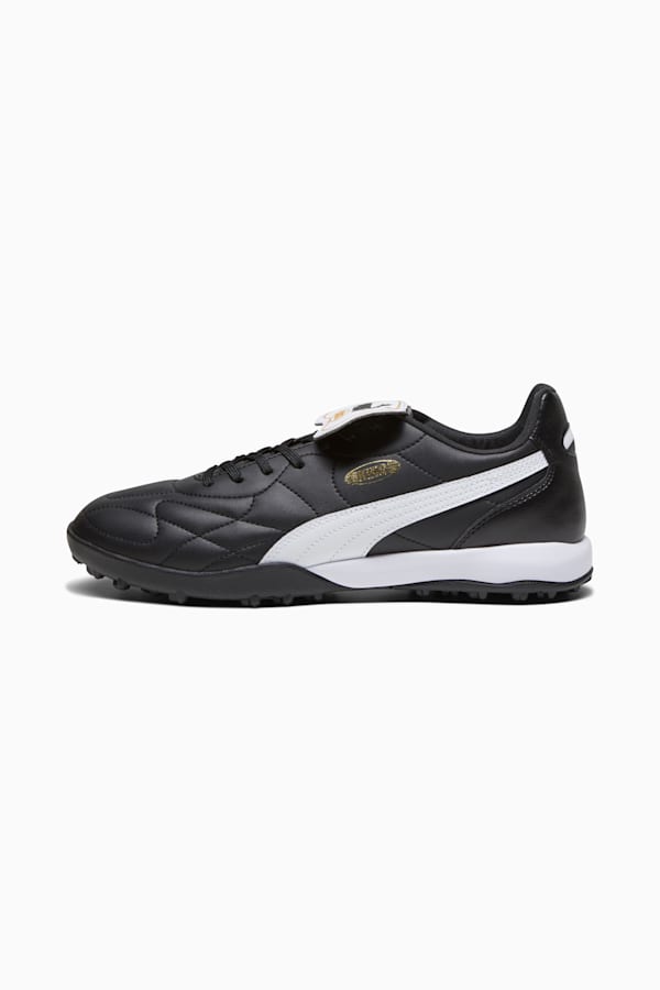 KING TOP TT Football Boots, PUMA Black-PUMA White-PUMA Gold, extralarge