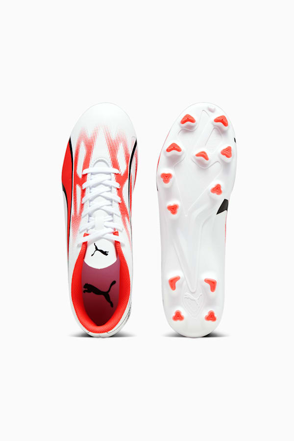 ULTRA PLAY FG/AG Men's Football Boots, PUMA White-PUMA Black-Fire Orchid, extralarge