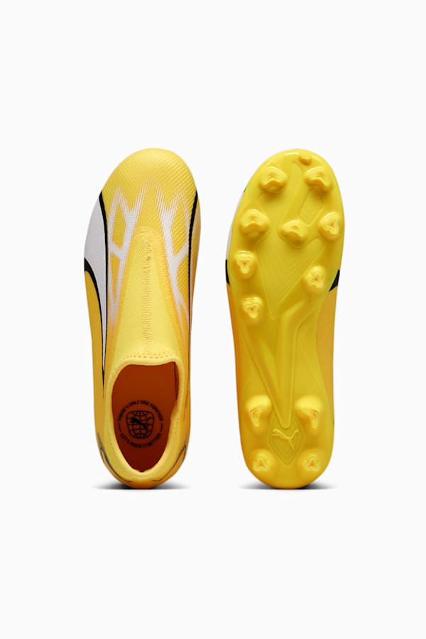 ULTRA MATCH LL FG/AG Youth Football Boots, Yellow Blaze-PUMA White-PUMA Black, extralarge-GBR