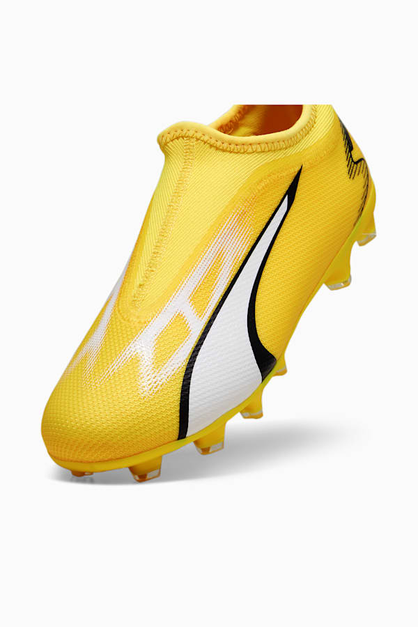 ULTRA MATCH LL FG/AG Youth Football Boots, Yellow Blaze-PUMA White-PUMA Black, extralarge-GBR