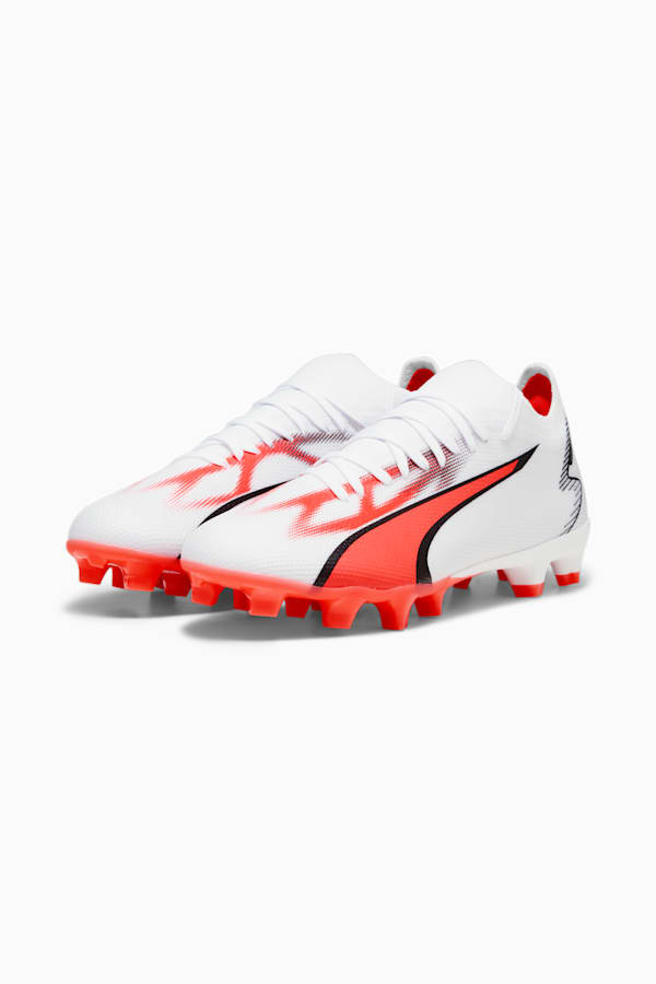 ULTRA MATCH FG/AG Women's Football Boots, PUMA White-PUMA Black-Fire Orchid, extralarge