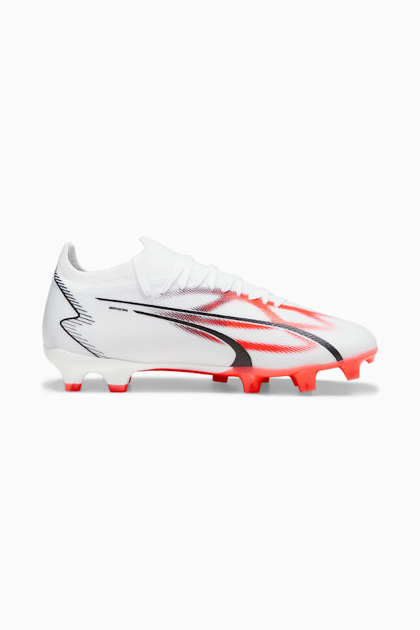 ULTRA MATCH FG/AG Women's Football Boots, PUMA White-PUMA Black-Fire Orchid, extralarge