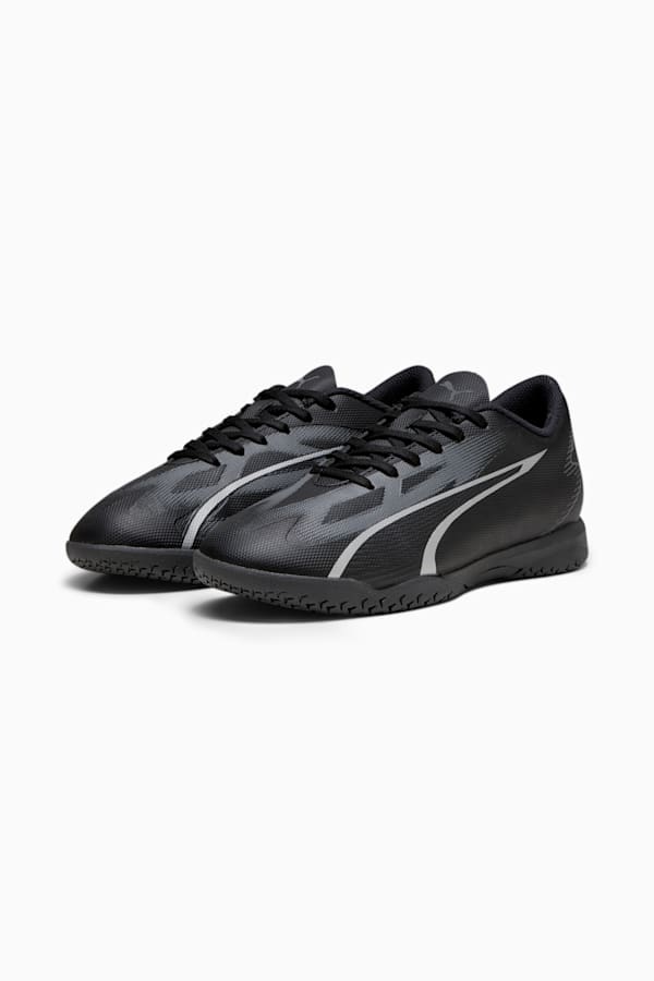 ULTRA PLAY IT Youth Football Boots, PUMA Black-Asphalt, extralarge