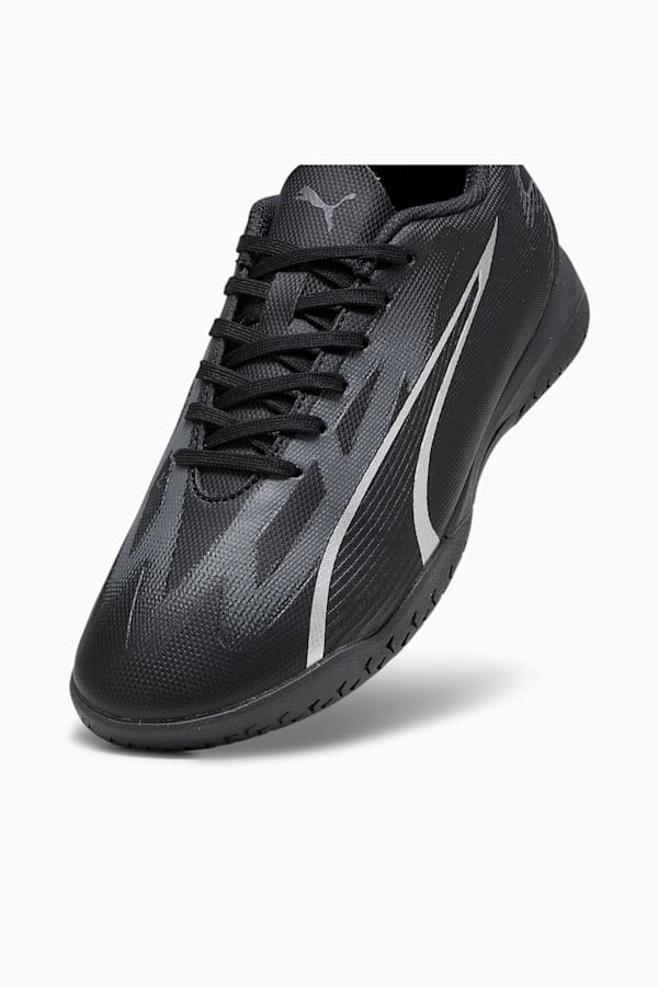 ULTRA PLAY IT Youth Football Boots, PUMA Black-Asphalt, extralarge