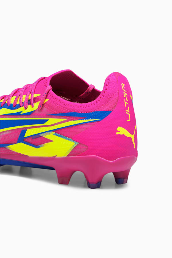 ULTRA ULTIMATE ENERGY FG/AG Football Boots, Luminous Pink-Ultra Blue-Yellow Alert, extralarge