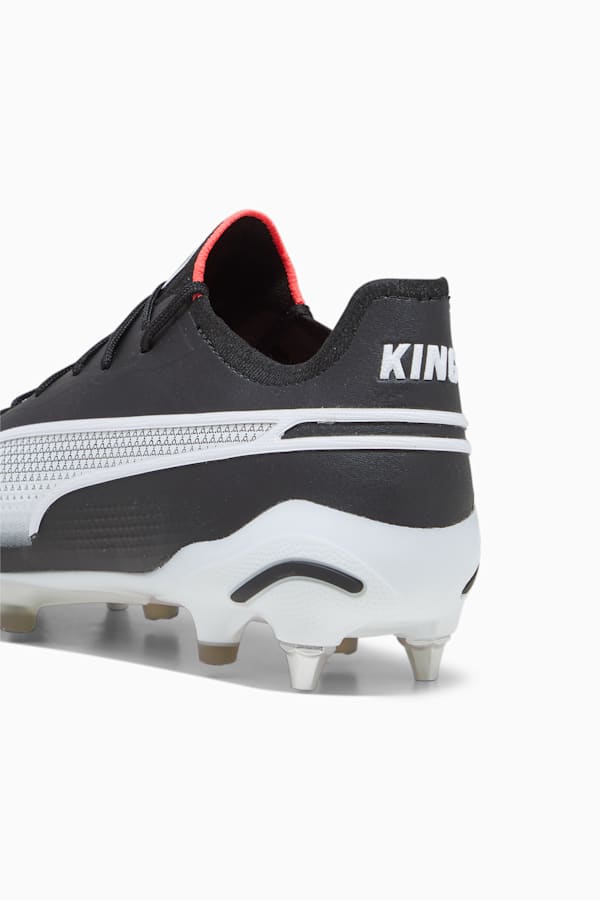 KING ULTIMATE MxSG Football Boots, PUMA Black-PUMA White-Fire Orchid, extralarge