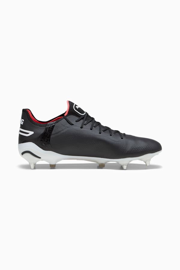 KING ULTIMATE MxSG Football Boots, PUMA Black-PUMA White-Fire Orchid, extralarge