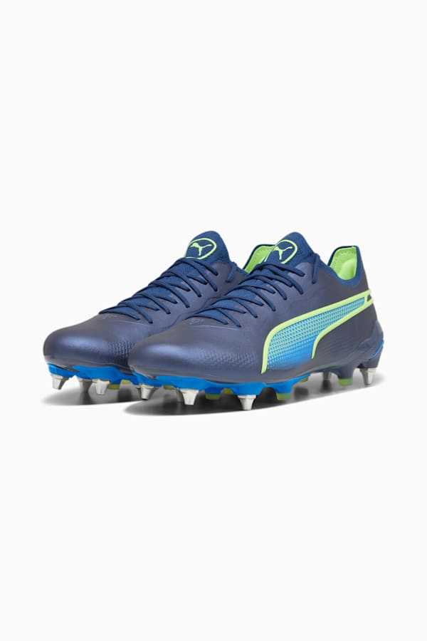 KING ULTIMATE MxSG Football Boots, Persian Blue-Pro Green-Ultra Blue, extralarge-GBR