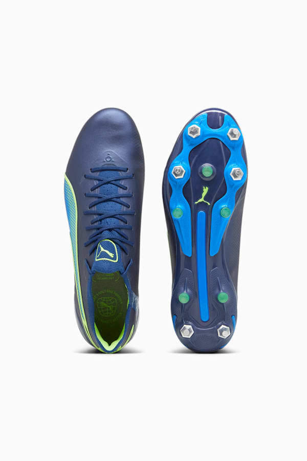 KING ULTIMATE MxSG Football Boots Unisex, Persian Blue-Pro Green-Ultra Blue, extralarge-GBR