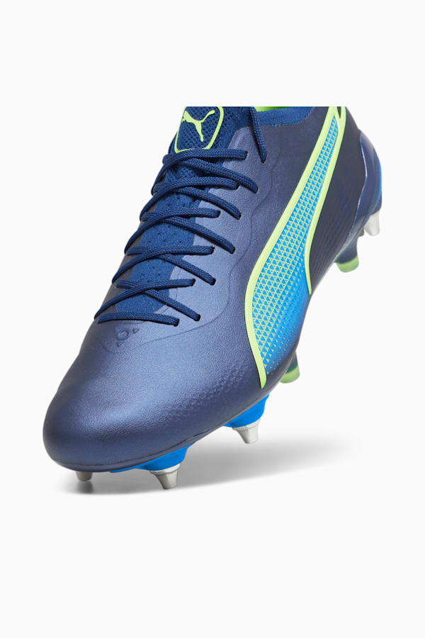 KING ULTIMATE MxSG Football Boots Unisex, Persian Blue-Pro Green-Ultra Blue, extralarge-GBR