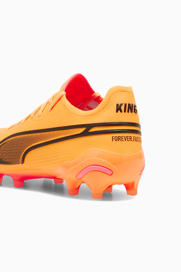 KING ULTIMATE FG/AG Women's Football Boots, Sun Stream-PUMA Black-Sunset Glow, extralarge