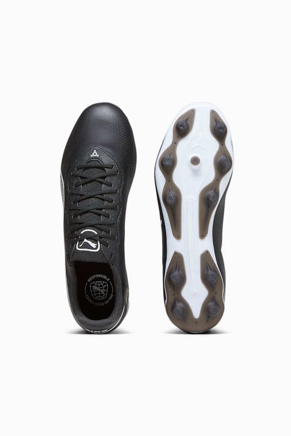 KING PRO FG/AG Football Boots, PUMA Black-PUMA White, extralarge