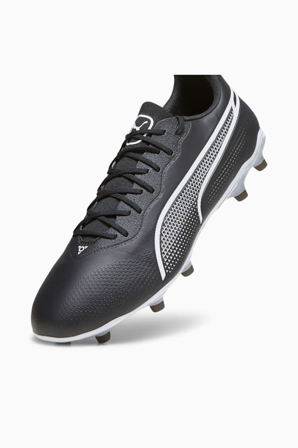 KING PRO FG/AG Football Boots, PUMA Black-PUMA White, extralarge