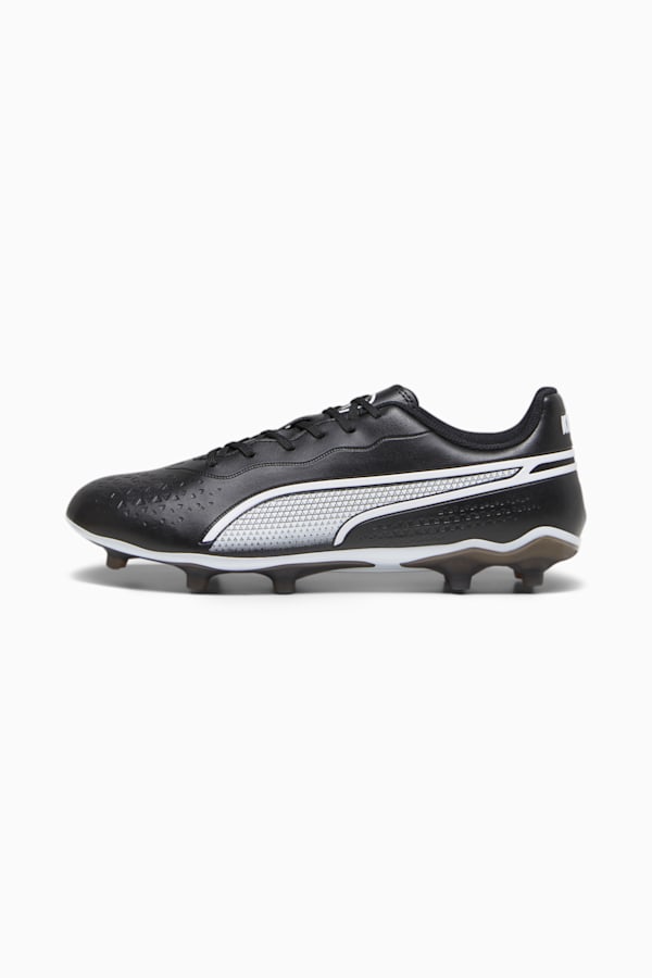 KING MATCH FG/AG Football Boots, PUMA Black-PUMA White, extralarge