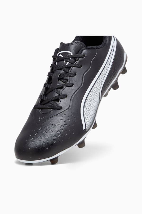 KING MATCH FG/AG Football Boots, PUMA Black-PUMA White, extralarge