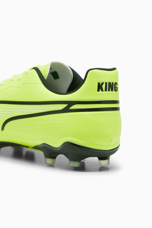 KING MATCH FG/AG Football Boots, Electric Lime-PUMA Black, extralarge-GBR